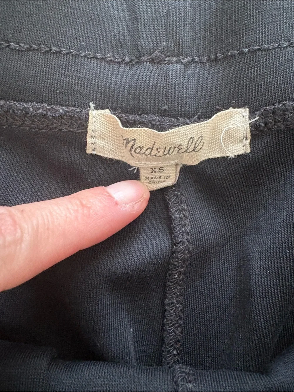 Madewell Black Pull On Wide Leg Pants